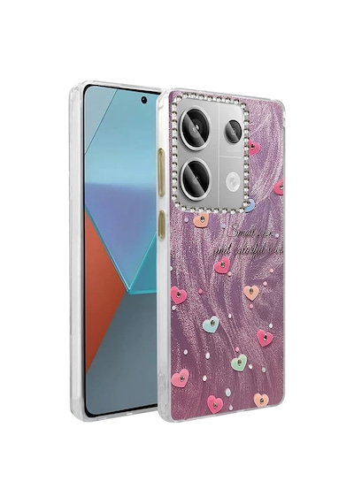 Newface - 710 - Xiaomi Redmi Note 13 Pro 4g Kılıf Blade Aynalı Desenli Kapak - - Csmo-tex - Desen 8 Diğer