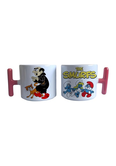 Ghostbusters Gargamel Ve Şirinler Kahve Fincanı- Mug Beyaz