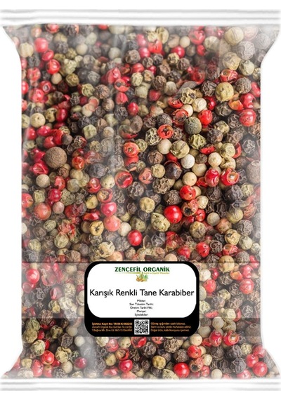 Zencefil Organik Renkli Tane Karabiber 500 G