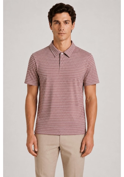 Alexander Gardi Düğme Detaylı Polo T-shirt Bordo