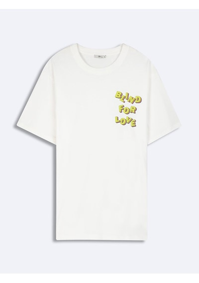 Ltb Krem T-shırt 01225842956089 105 Krem