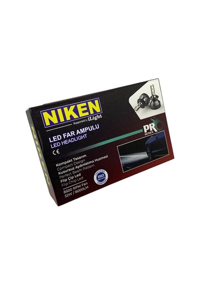 Nıken 12V Hb3 9005 Csp Led Xenon Far Ampul Seti 6500K 8000 Lümen N11.1797