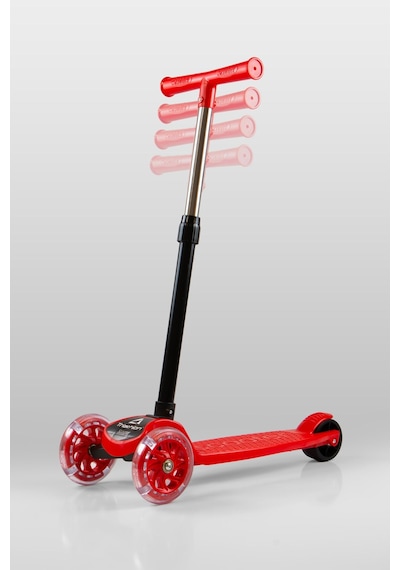 T212-K Katlanabilir Led Işıklı Scooter / 4 Kademe Ayarlanabilir Yükseklik Ayarı (55-70cm)/ Arka Fren