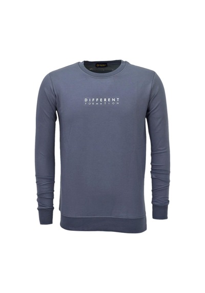 Erkek Spor Mevsimlik Sıfır Yaka Sweatshirt Bgl-st03933 Açık Gri
