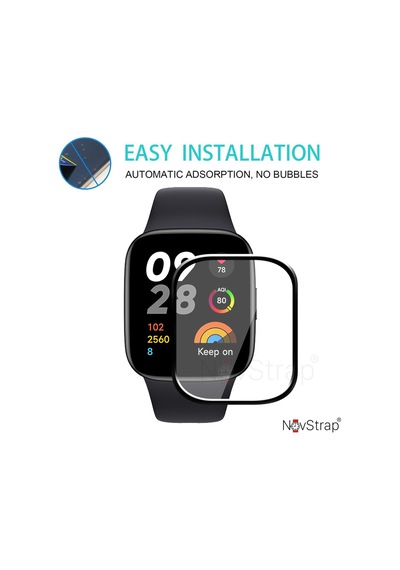 Xiaomi Redmi Watch 3 İle Uyumlu Ekran Koruyucu Nano Esnek Cam Tam Kaplayan Ppm