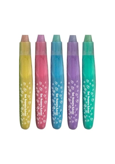 BUBU Hair Chalk Saç Boyama Kalemi 5 Renk
