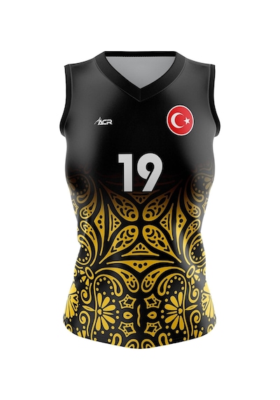 Acr Giyim Voleybol Forması Model 720 - Kişiye Özel İsim Ve Numara Yazılabilir, Dijital Baskı Tasarım Tek Üst