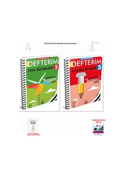 Arı 5. Sınıf Tüm Dersler Defterim F-s 2 Kitap Seti