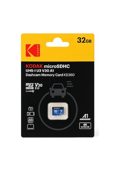 Kodak 32gb Uhs-ı U3/v30/a1 Araç Kamerası İçin Micro Sd Kart Kd360
