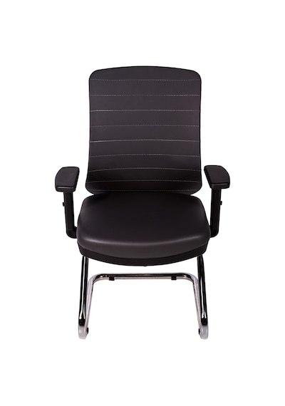 Ofisbazaar Up Deri Misafir Koltuğu Ergonomik Toplantı Ve Bekleme Koltuğu Martin 06- Gri Deri Gri Ofisbazaar Up Deri Misafir Koltuğu Ergonomik Toplantı Ve Bekleme Koltuğu Martin 06- Gri Deri Gri