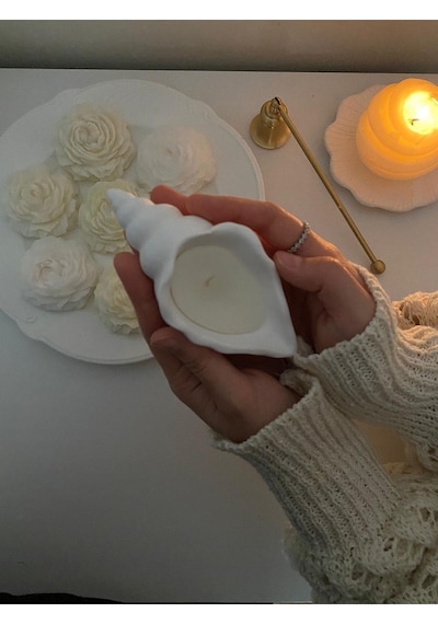 Bernami Vazo Pinterest Deniz Kabuğu Istiridye Mum Diğer