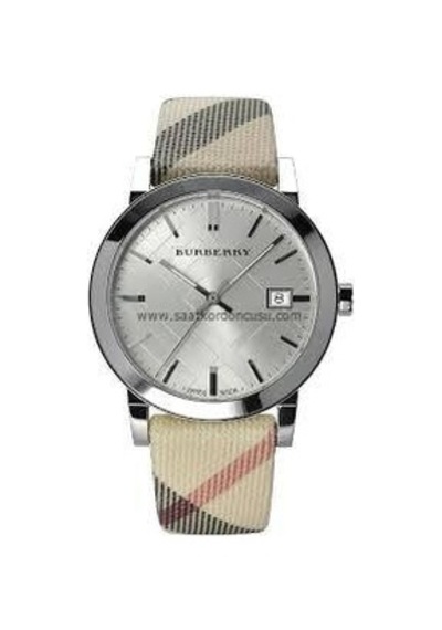 Burberry Bu9022 Modeli Kumaş Yüzeyli Saat Kordonu