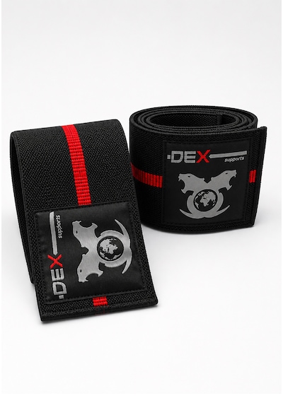 Elbow Wraps Ağırlık Antrenmanı Dirsek Bandajı 2 Li Kırmızı