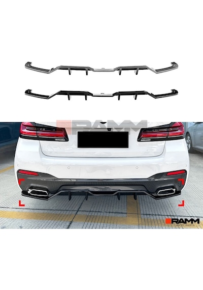 Bmw G30 Serisi - G30 Lcı M Sport Difüzör Parlak Karbon