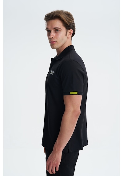 AR-MA Arma Erkek Likralı Pike Polo Yaka Tişört Y27374307701 Siyah
