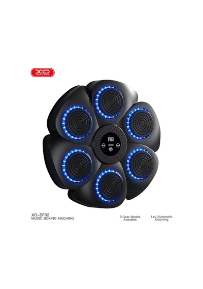 Duvara Monte Müzikli Akıllı Boks Antrenman Makinesi Rgb Işıklı Boks Hedefi + 2 Eldiven