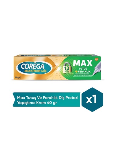 Max Tutuş Ve Ferahlık Diş Protezi Yapıştırıcı Krem 40 Gr