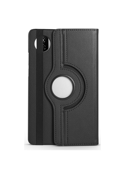 Honor Pad X7 2025 8.7 Jms-w09-jms-l09 Uyumlu 360 Dönebilen Standlı Pu Deri Tablet Kılıfı - Siyah - T40596
