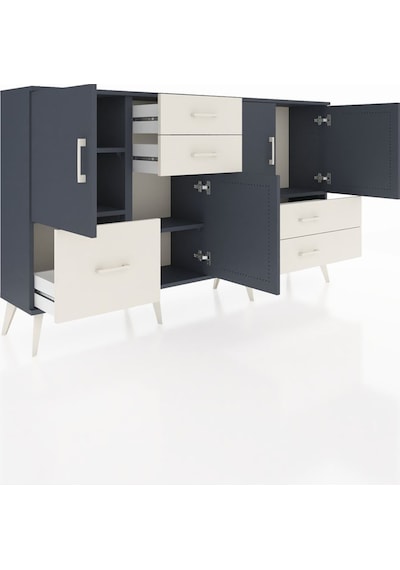 Arges Konsol 4 Raflı 5 Çekmeceli 4 Kapaklı 176x30x99 Antrasit-antrasit/aytaşı Antrasıt/aytası - Antrasıt Arges Konsol 4 Raflı 5 Çekmeceli 4 Kapaklı 176x30x99 Antrasit-antrasit/aytaşı Antrasıt/aytası - Antrasıt