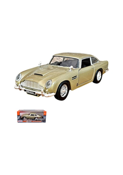 Motormax 1:24 Aston Martin Db5 Die-cast Model Araba - Açılır Kapılı Metal Koleksiyon Aracı Altın Çok Renkli