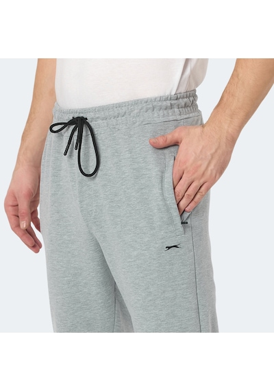 Slazenger NATASA Erkek Fermuar Cepli Gri Eşofman Altı