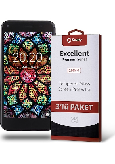 Vestel Uyumlu Venüs E2 Plus Ekran Koruyucu Cam 3 Adet (532176906)
