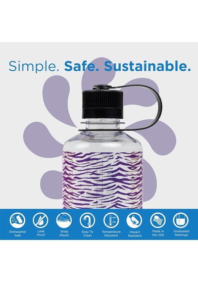 Nalgene 16 Oz Nm Tritan Suluk Matara 0,5 Litre Rainbow Zebra
