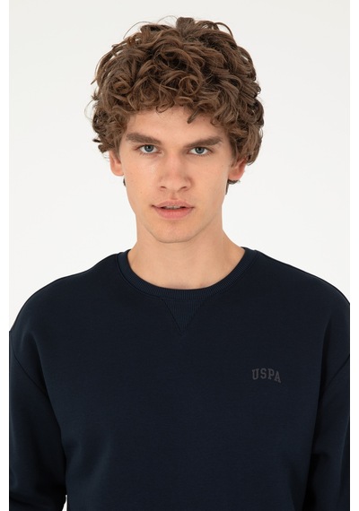 U.S. Polo Assn. Erkek Bisiklet Yaka Lacivert Basic Şardonlu Sweatshirt 50295148-VR033 U.S. Polo Assn. Erkek Bisiklet Yaka Lacivert Basic Şardonlu Sweatshirt 50295148-VR033