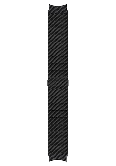 Pitaka Modern Serisi Karbon Fiber Galaxy Watch 4 Classic 46mm Uyumlu Kordon Black-grey Twill