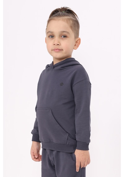 Toontoy Kids Toontoy Erkek Çocuk Relax Fit Kapüşonlu Cepli Hafif Düşük Omuz Baskılı Sweatshirt - 2 İplik Füme Toontoy Kids Toontoy Erkek Çocuk Relax Fit Kapüşonlu Cepli Hafif Düşük Omuz Baskılı Sweatshirt - 2 İplik Füme