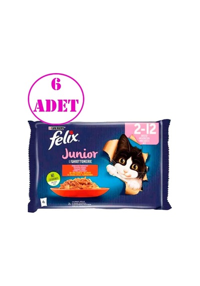 Felix Junior Yavru Kedi Maması 4 X 85 Gr 6 Ad