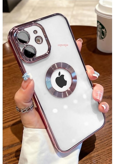 Apple Uyumlu iPhone 11 Kılıf Köşeleri Renkli Şeffaf Kamera Korumalı Silikon Lu (553804415)