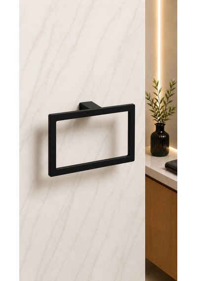 Flat Halka Havluluk Mat Siyah Ba1019 005 Al6
