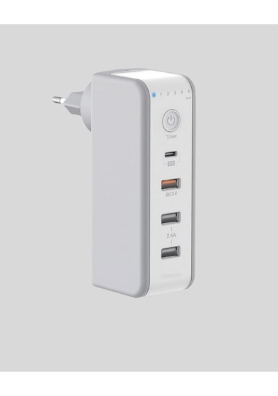 Hızlı Şarj Destekli Zaman Ayarlı Usb Şarj Adaptörü 1