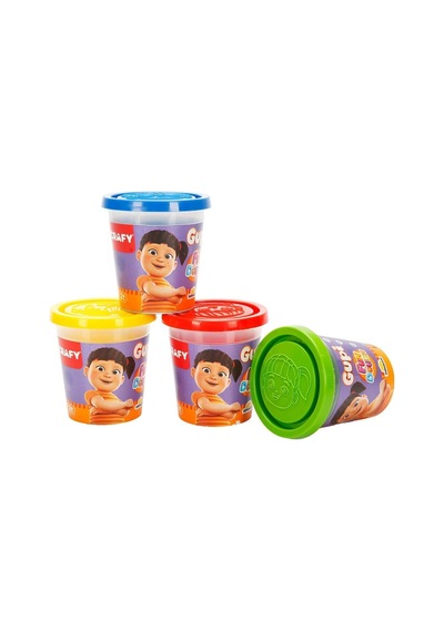 6715 Sun-sabc-crf-oyun Hamuru 4lü Gupi 4x120gr Gup Çok Renkli