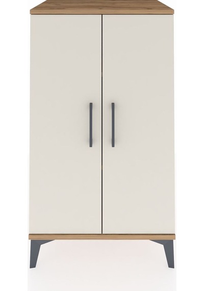 Hyperion Komodin 2 Raflı 2 Kapaklı 60x44x106 Çam-aytaşı Çam