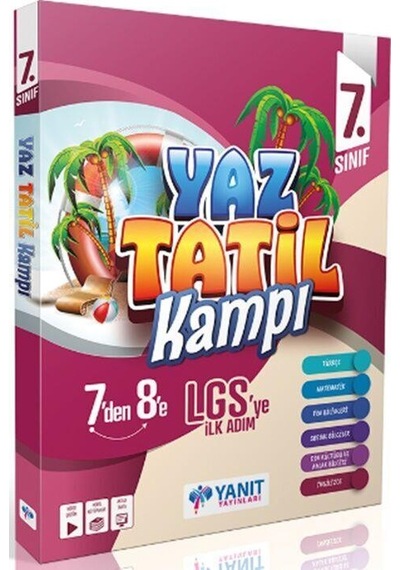 7. Sınıf Yaz Tatil Kitabı Kampı Yanıt Yayınları