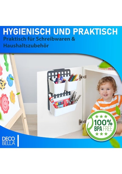 Decobella 50842 Seviye Ayarlanabilir Düzenleyici 1 Geniş/ 2 Dar , Antrasit Diğer