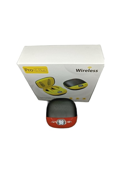 Pro6 Plus Kablosuz Led Işıklı Oyuncu Bluetooth Kulaklık 5.0 Kırmızı