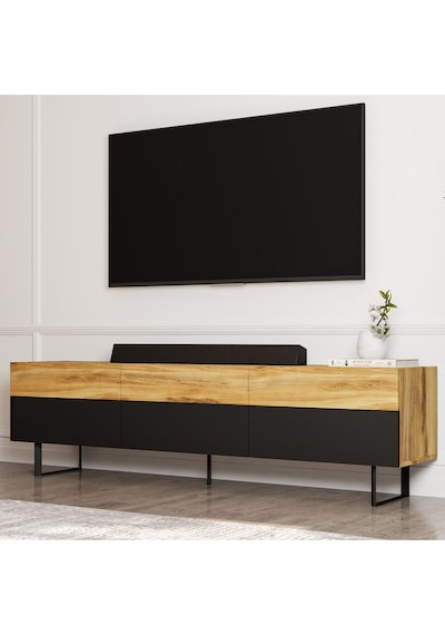 Sign Kapaklı Tv Ünitesi, Tv Sehpası - Metal Ayak - Gri/traverten - Siyah/kilim Siyah/kilim Sign Kapaklı Tv Ünitesi, Tv Sehpası - Metal Ayak - Gri/traverten - Siyah/kilim Siyah/kilim