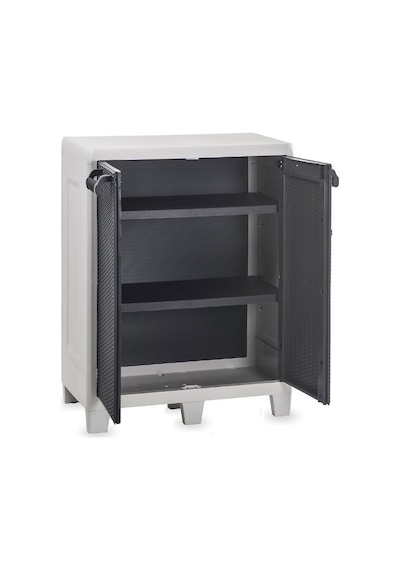 Cabinet Santorini Kısa Raflı Bahçe Dolabı Xl Gri