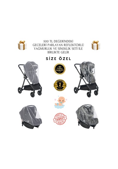 Mamma Sirius 6 İn 1 Yeni Nesil Çift Yönlü Travel Sistem Bebek Arabası