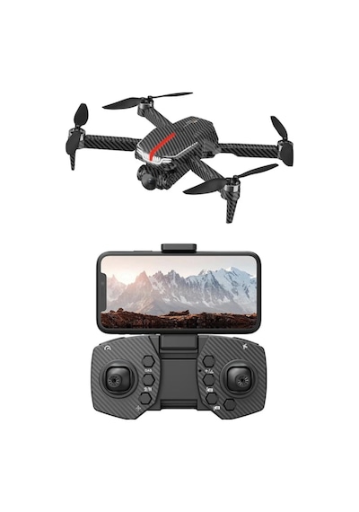C13s Ultra Karbon Desenli Çift Kameralı Drone 360 Roll, Tek Tuş Kalkış/iniş, Hd Kamera