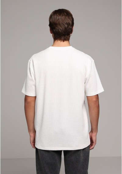 Colin's Colins Comfort Fit Yuvarlak Yaka Düz Erkek Beyaz Kısa Kol Tişört Cl1080261 Q1.v2 Wht