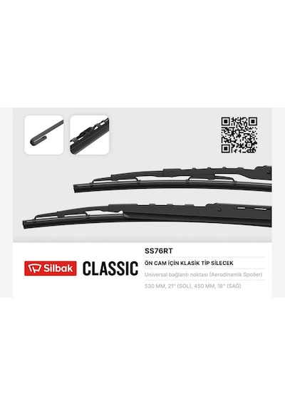 Silecek - 935 - Süpürgesi 530/450mm Rüzgarlıklı Mıcra Polo - Edntrend - Iıı 95-01