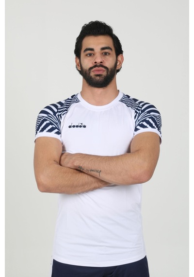 Diadora Derby Tişört Beyaz Lacivert