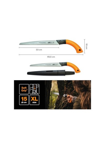 Ahşap Testeresi Yeşil, Sabit Bıçak, Plastik Kılıf Dahil, Düz Kesim, Bıçak Uzunluğu: 33 Cm, Paslanmaz Çelik Bıçak, Siyah/turuncu, Sw84, 1001620
