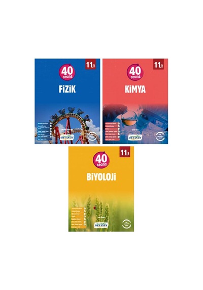 11. Sınıf 40 Seansta Fizik Kimya Biyoloji Seti Fen Bilimleri