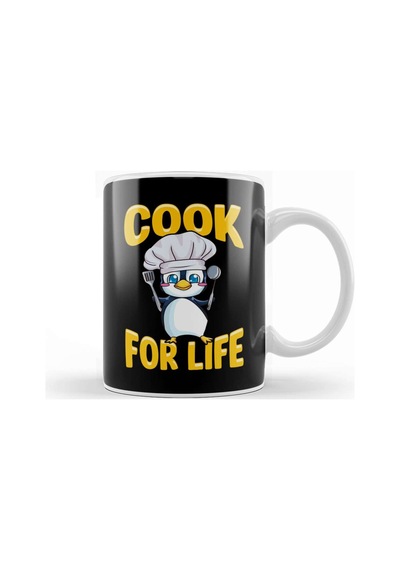 Cute Penguin Cook For Life Cooking Kitchen Animal Kupa Bardak Porselen Karışık