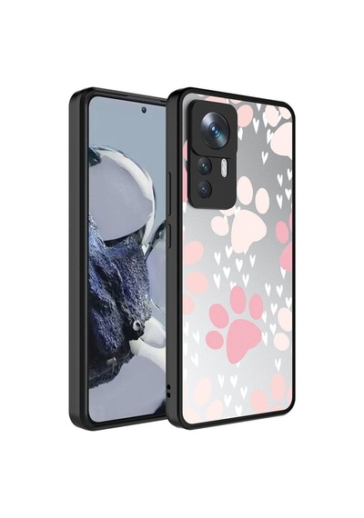 Xiaomi Mi 12t Pro Kılıf Aynalı Desenli Kamera Korumalı Parlak Zore Mirror Kapak Pati